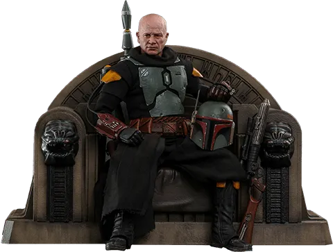 HOTTMS056 Star Wars: The Mandalorian - Boba Fett on Throne 1:6 Scale Collectable Action Figure - Hot Toys - Titan Pop Culture