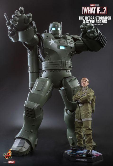 HOTTMS060 What If - Steve Rogers & Hydra Stomper 1:6 Scale Action Figure - Hot Toys - Titan Pop Culture