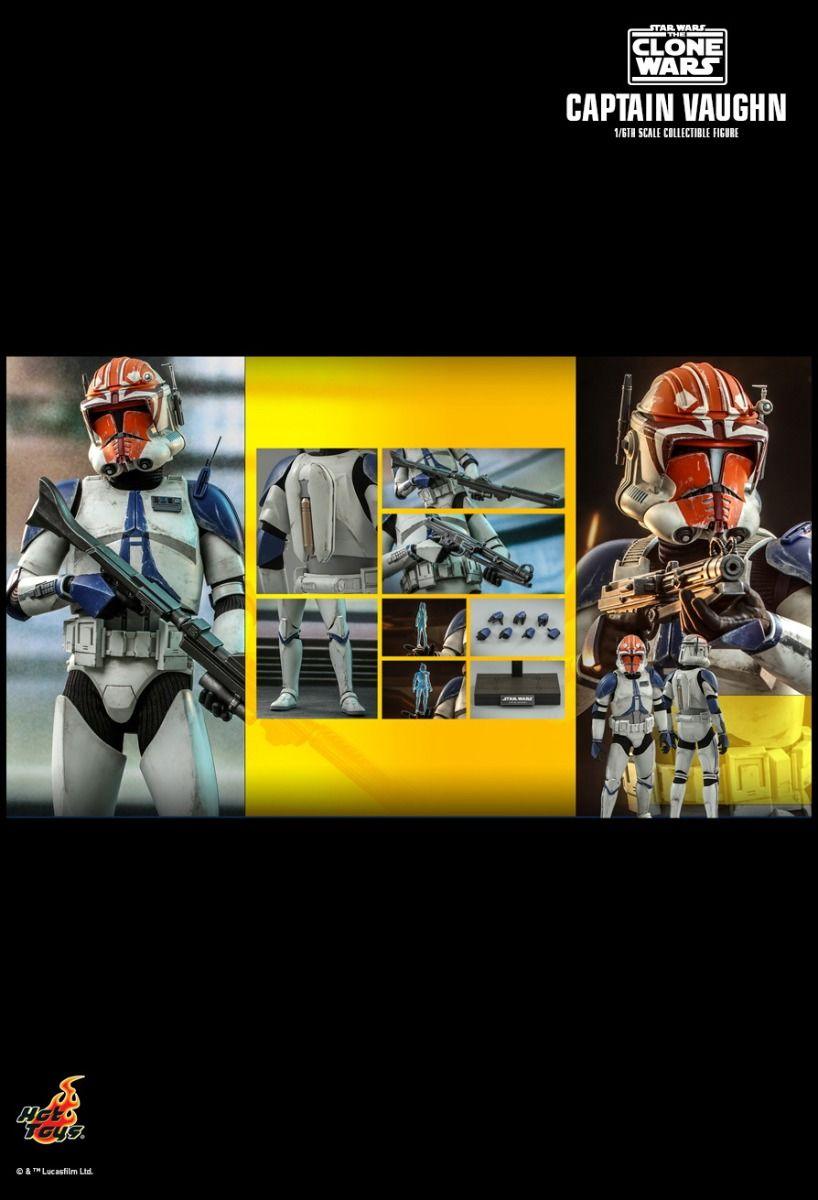 HOTTMS065 Star Wars: The Clone Wars - Captain Vaughn 1:6 Scale 12" Action Figure - Hot Toys - Titan Pop Culture