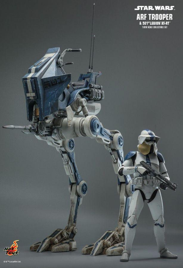 HOTTMS091 Star Wars - ARF Trooper & 501st Legion AT-RT 1:6 Scale Figure Set - Hot Toys - Titan Pop Culture