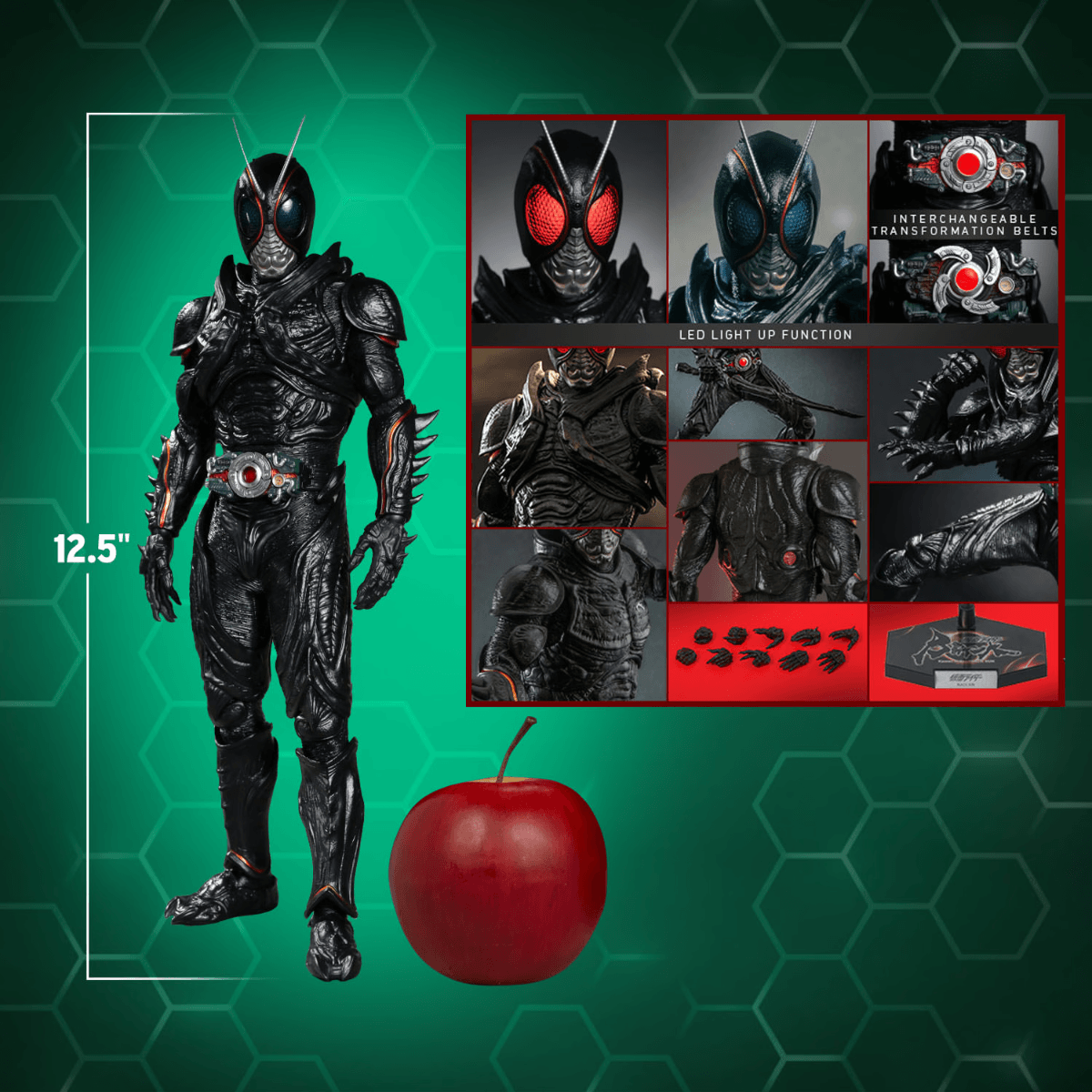 HOTTMS100 Kamen Rider Black Sun - Black Sun 1:6 Scale Action Figure - Hot Toys - Titan Pop Culture