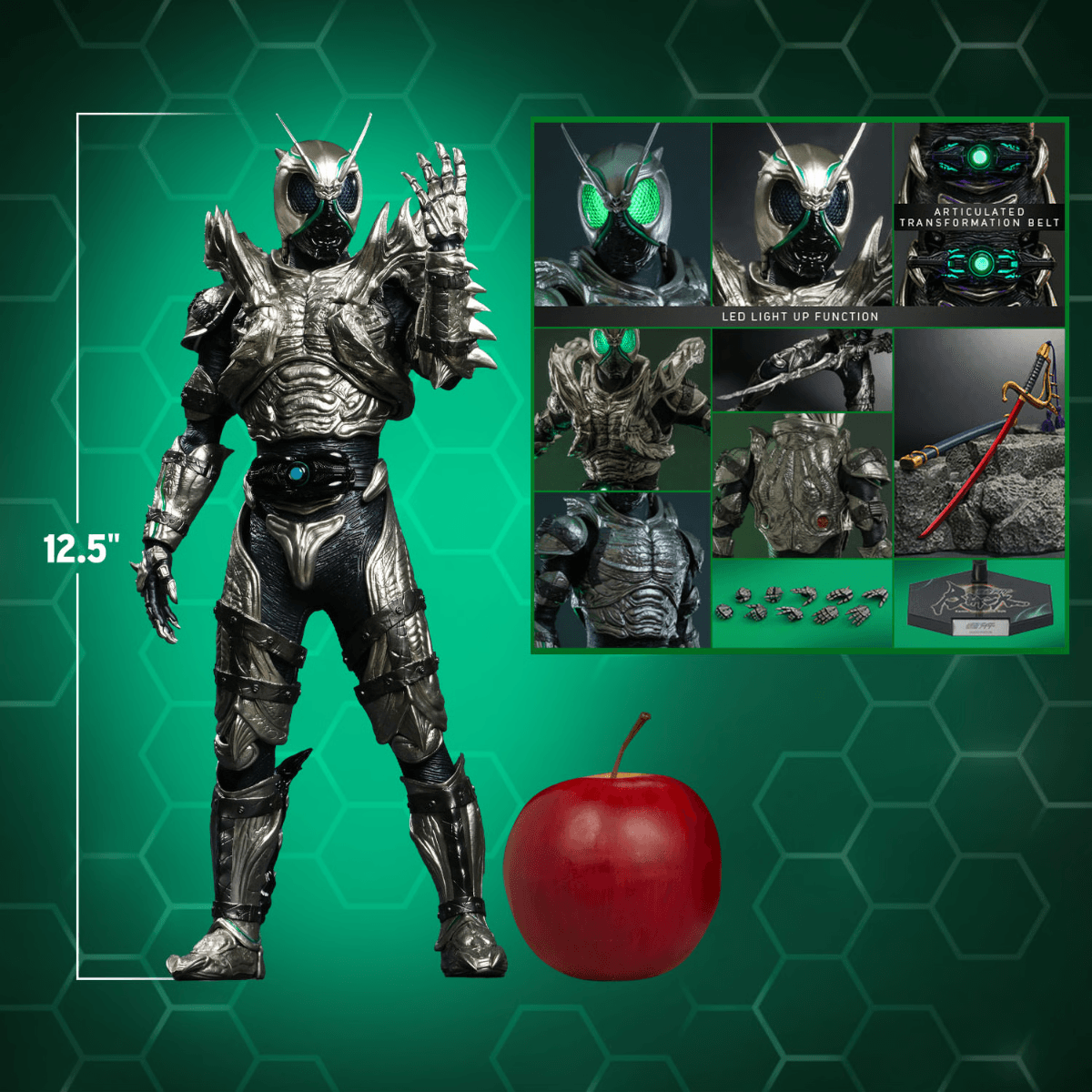 HOTTMS101 Kamen Rider Black Sun - Shadowmoon 1:6 Scale Action Figure - Hot Toys - Titan Pop Culture