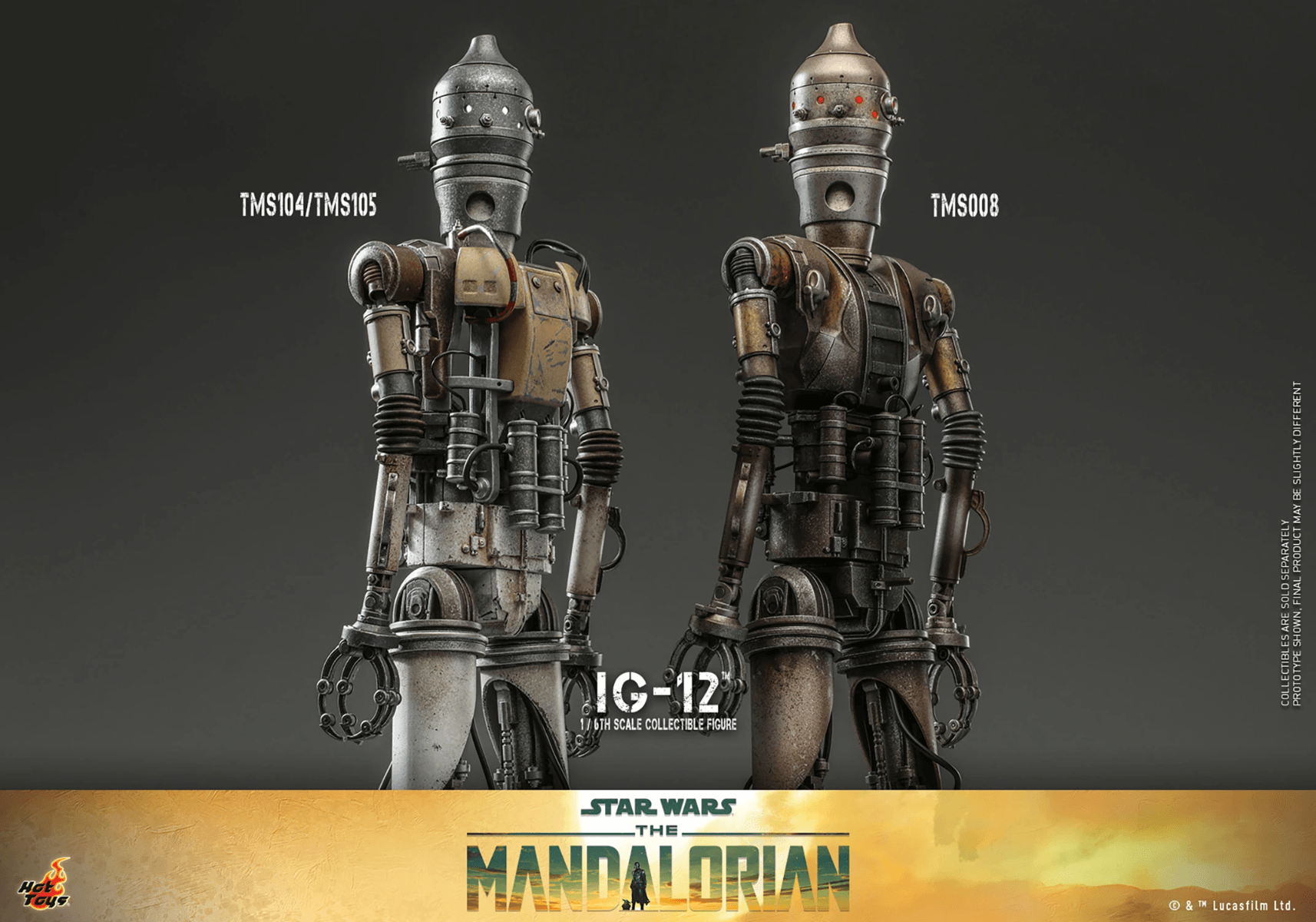 HOTTMS104 Star Wars: Mandalorian - IG-12 1:6 Scale Collectible Figure - Hot Toys - Titan Pop Culture