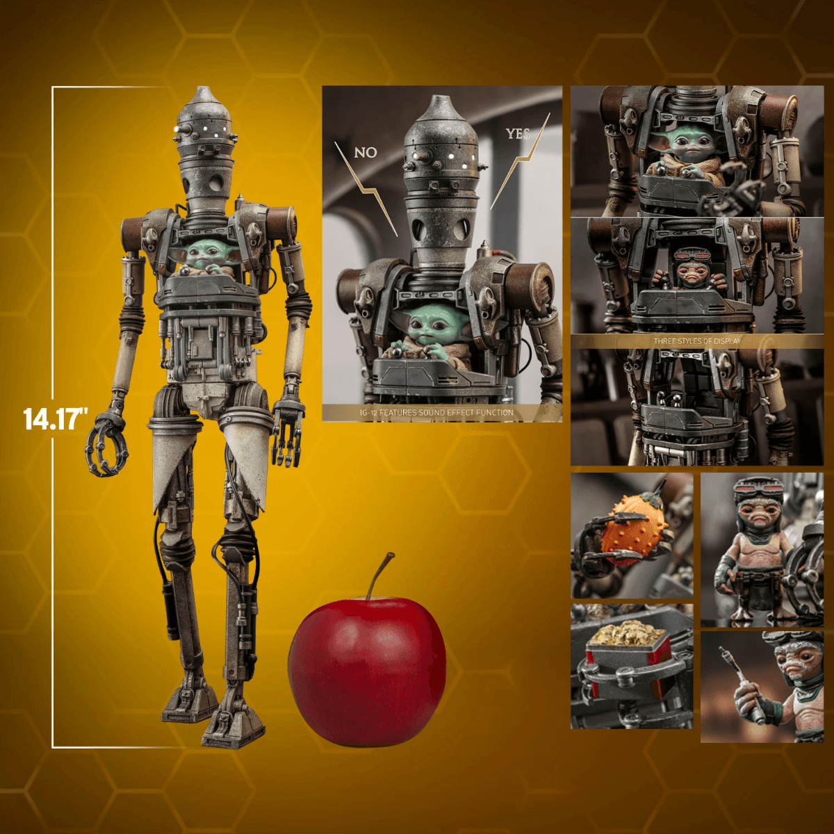 HOTTMS104 Star Wars: Mandalorian - IG-12 1:6 Scale Collectible Figure - Hot Toys - Titan Pop Culture