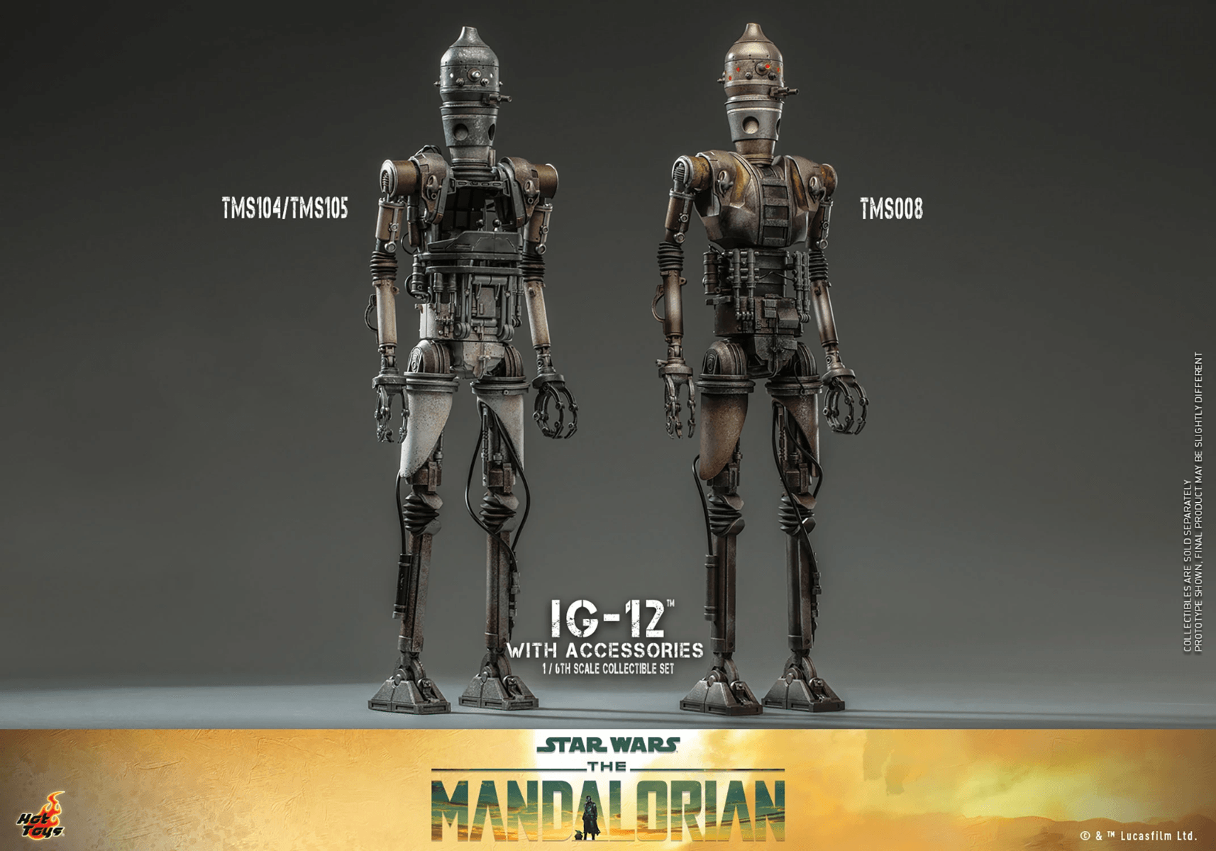 HOTTMS105 Star Wars: The Manadalorian - IG-12 1:6 Scale Collectible Figure Set - Hot Toys - Titan Pop Culture