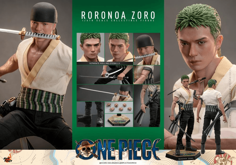 HOTTMS110 One Piece (2023) - Roronoa Zoro 1:6 Scale Collectable Action Figure - Hot Toys - Titan Pop Culture