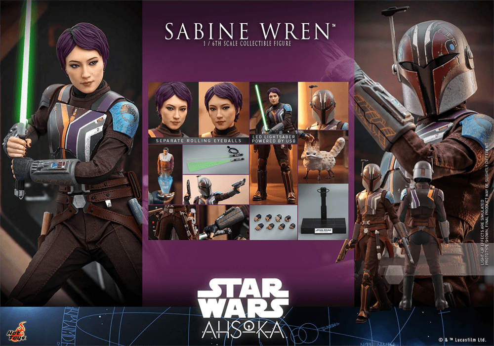 HOTTMS111 Star Wars: Ahsoka (TV) - Sabine Wren 1:6 Scale Collectable Figure - Hot Toys - Titan Pop Culture