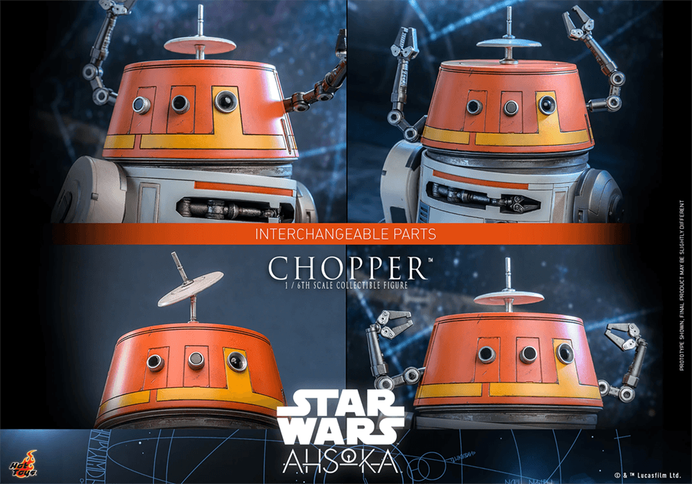 HOTTMS112 Star Wars: Ahsoka (TV) - Chopper 1:6 Figure - Hot Toys - Titan Pop Culture