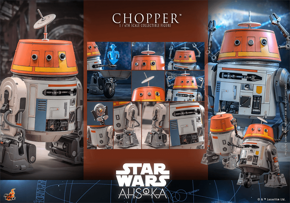 HOTTMS112 Star Wars: Ahsoka (TV) - Chopper 1:6 Figure - Hot Toys - Titan Pop Culture