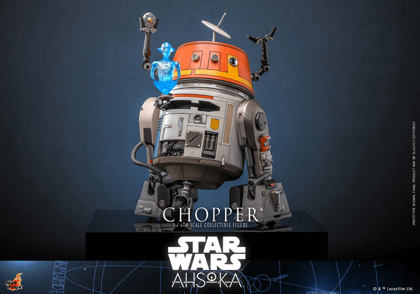 HOTTMS112 Star Wars: Ahsoka (TV) - Chopper 1:6 Figure - Hot Toys - Titan Pop Culture