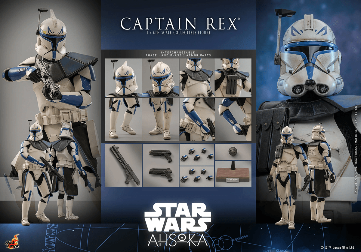 HOTTMS119 Star Wars: The Clone Wars - Captain Rex 1:6 Scale Collectible Figure - Hot Toys - Titan Pop Culture