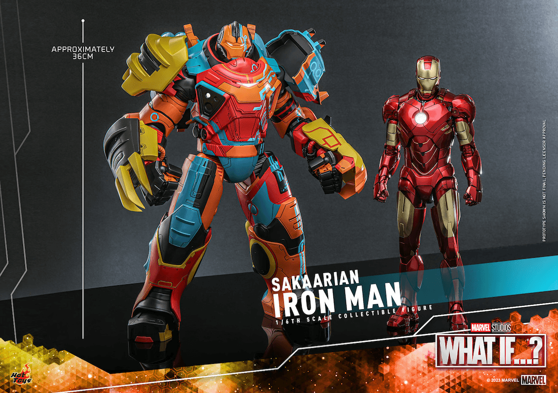 HOTTMS122 What If...? - Sakaarian Iron Man 1:6 Scale Collectable Action Figure - Hot Toys - Titan Pop Culture