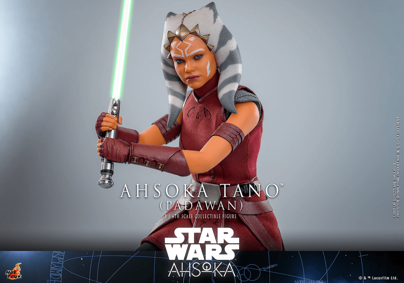 HOTTMS123 Star Wars: Ahsoka - Ahsoka Tano (Padawan) 1:6 Scale Collectable Action Figure - Hot Toys - Titan Pop Culture