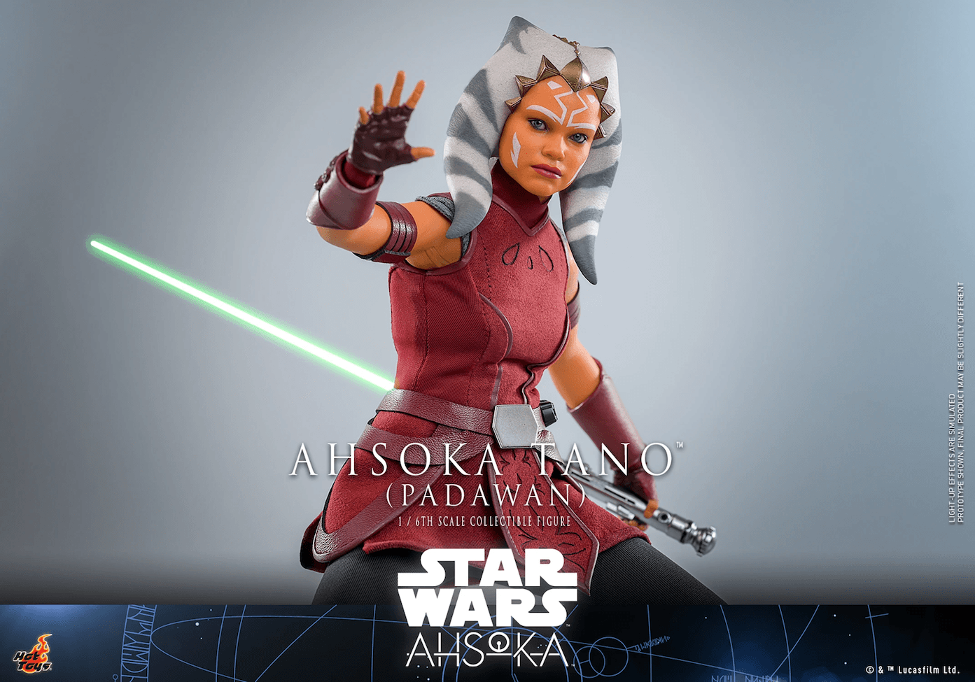 HOTTMS123 Star Wars: Ahsoka - Ahsoka Tano (Padawan) 1:6 Scale Collectable Action Figure - Hot Toys - Titan Pop Culture