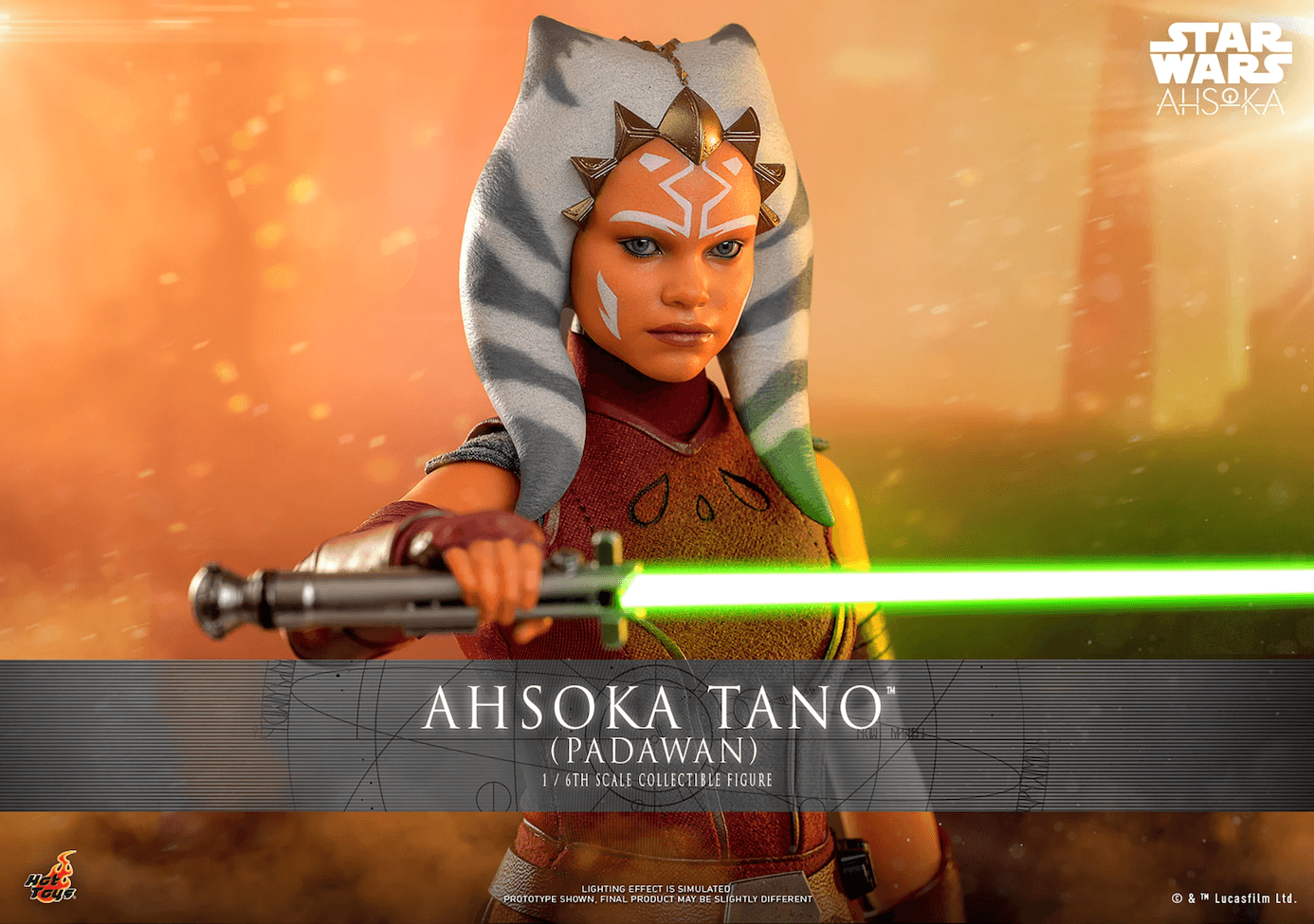 HOTTMS123 Star Wars: Ahsoka - Ahsoka Tano (Padawan) 1:6 Scale Collectable Action Figure - Hot Toys - Titan Pop Culture