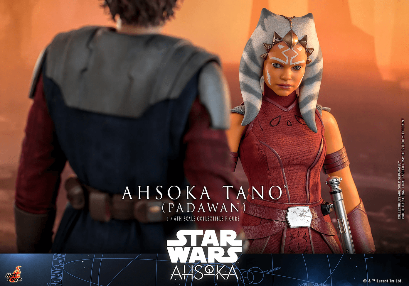 HOTTMS123 Star Wars: Ahsoka - Ahsoka Tano (Padawan) 1:6 Scale Collectable Action Figure - Hot Toys - Titan Pop Culture