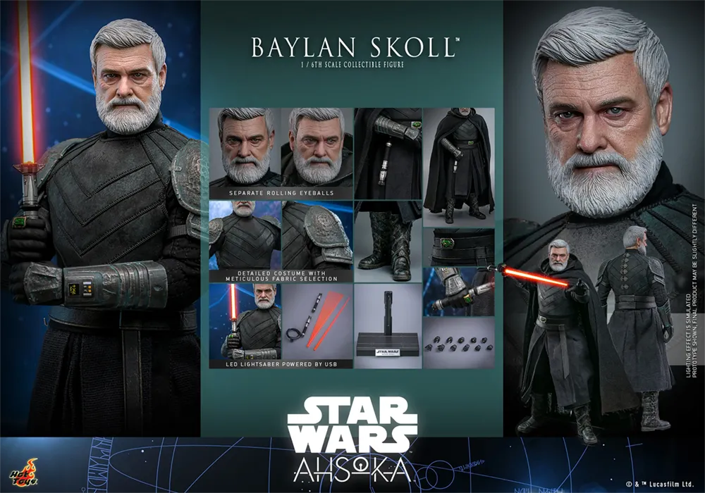 HOTTMS125 Star Wars: Ahsoka - Baylan Skoll 1:6 Scale Collectable Action Figure - Hot Toys - Titan Pop Culture