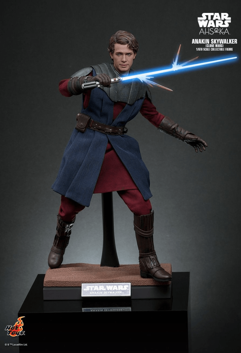 HOTTMS129 Star Wars: Ahsoka - Anakin Skywalker (Clone Wars) 1:6 Scale Collectable Action Figure - Hot Toys - Titan Pop Culture