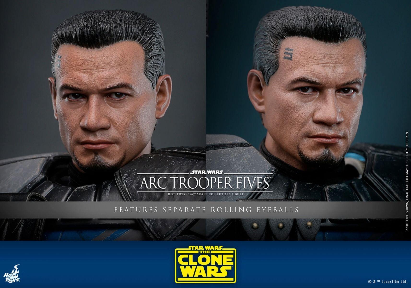 HOTTMS132 Star Wars: The Clone Wars - Arc Trooper Fives 1:6 Scale Collectable Action Figure - Hot Toys - Titan Pop Culture