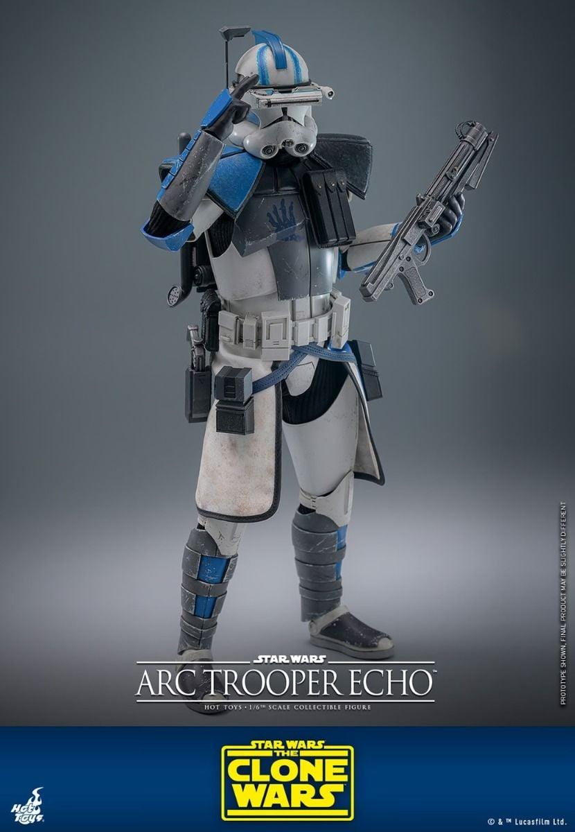 HOTTMS133 Star Wars: The Clone Wars - Arc Trooper Echo 1:6 Scale Collectible Action Figure - Hot Toys - Titan Pop Culture