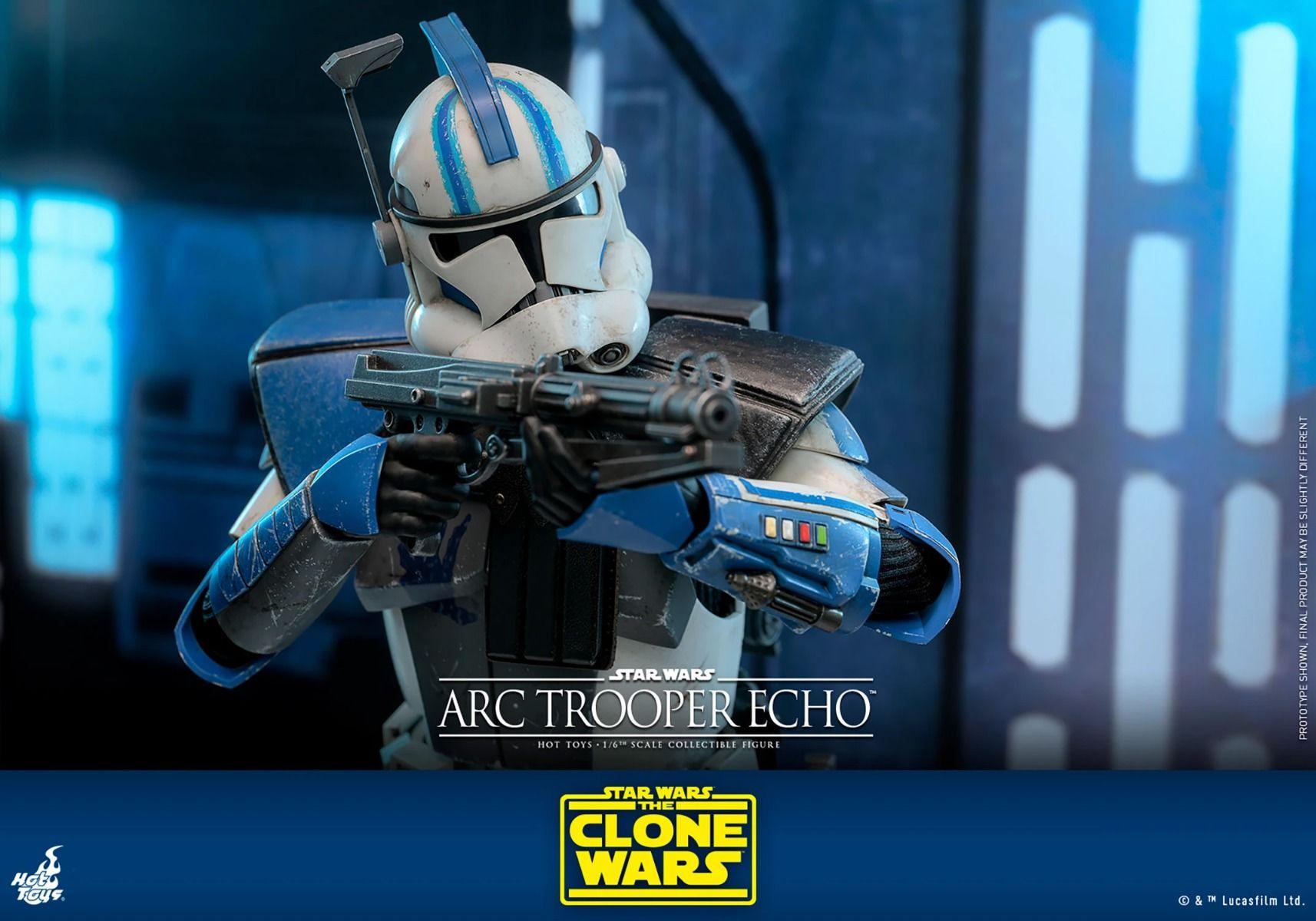 HOTTMS133 Star Wars: The Clone Wars - Arc Trooper Echo 1:6 Scale Collectible Action Figure - Hot Toys - Titan Pop Culture