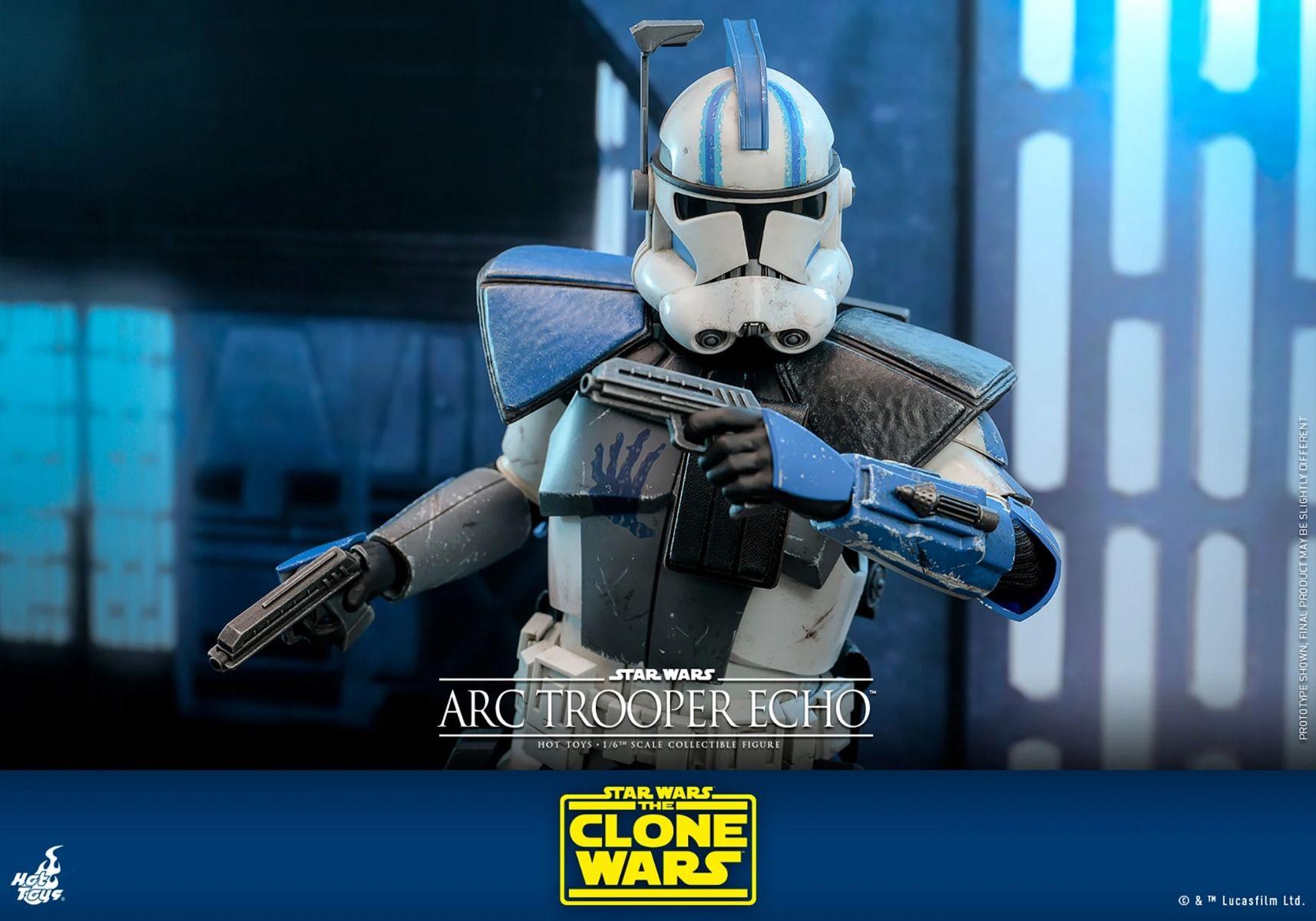 HOTTMS133 Star Wars: The Clone Wars - Arc Trooper Echo 1:6 Scale Collectible Action Figure - Hot Toys - Titan Pop Culture