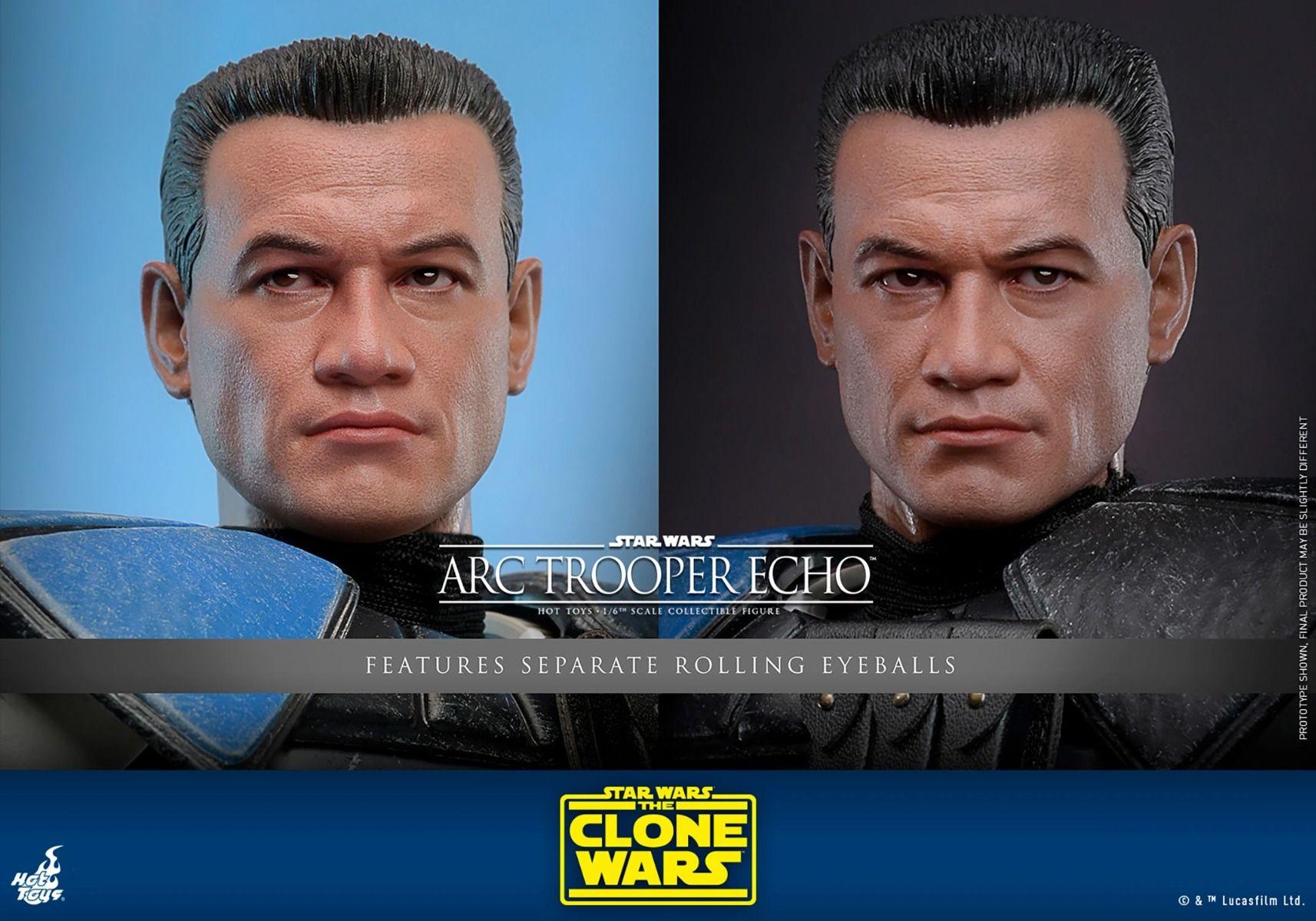 HOTTMS133 Star Wars: The Clone Wars - Arc Trooper Echo 1:6 Scale Collectible Action Figure - Hot Toys - Titan Pop Culture