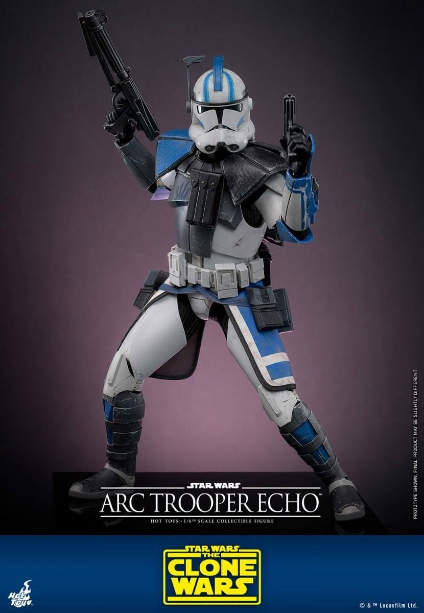 HOTTMS133 Star Wars: The Clone Wars - Arc Trooper Echo 1:6 Scale Collectible Action Figure - Hot Toys - Titan Pop Culture