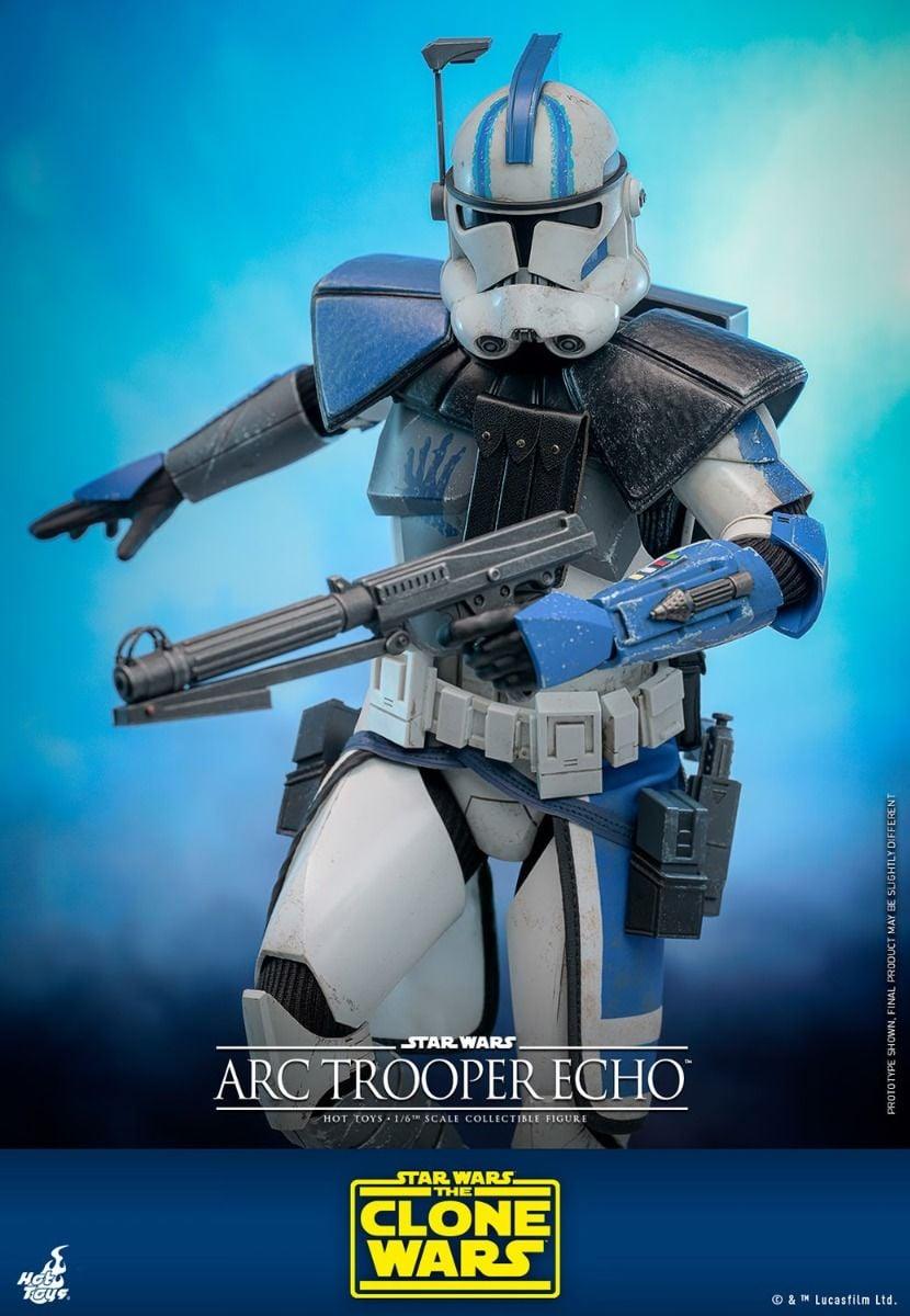 HOTTMS133 Star Wars: The Clone Wars - Arc Trooper Echo 1:6 Scale Collectible Action Figure - Hot Toys - Titan Pop Culture