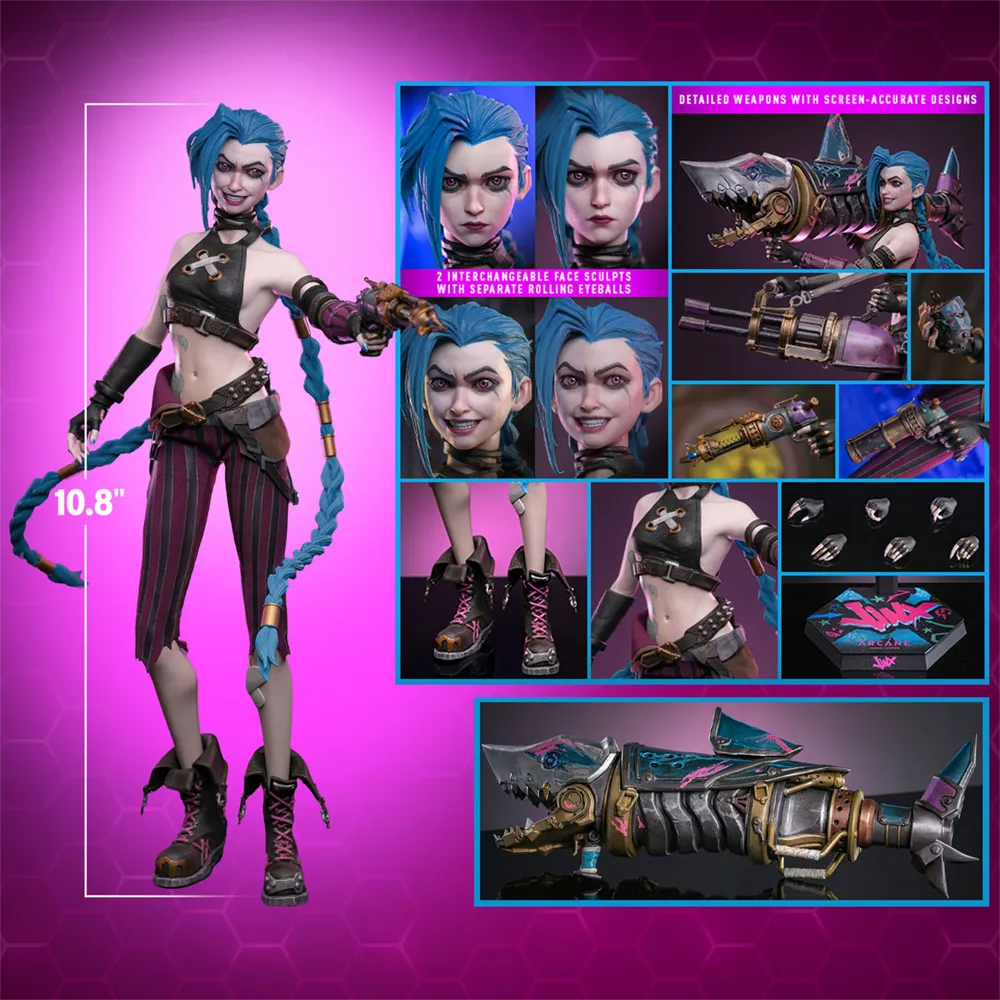 HOTTMS137 Arcane: League of Legends (TV) - Jinx 1:6 Scale Collectable Action Figure - Hot Toys - Titan Pop Culture