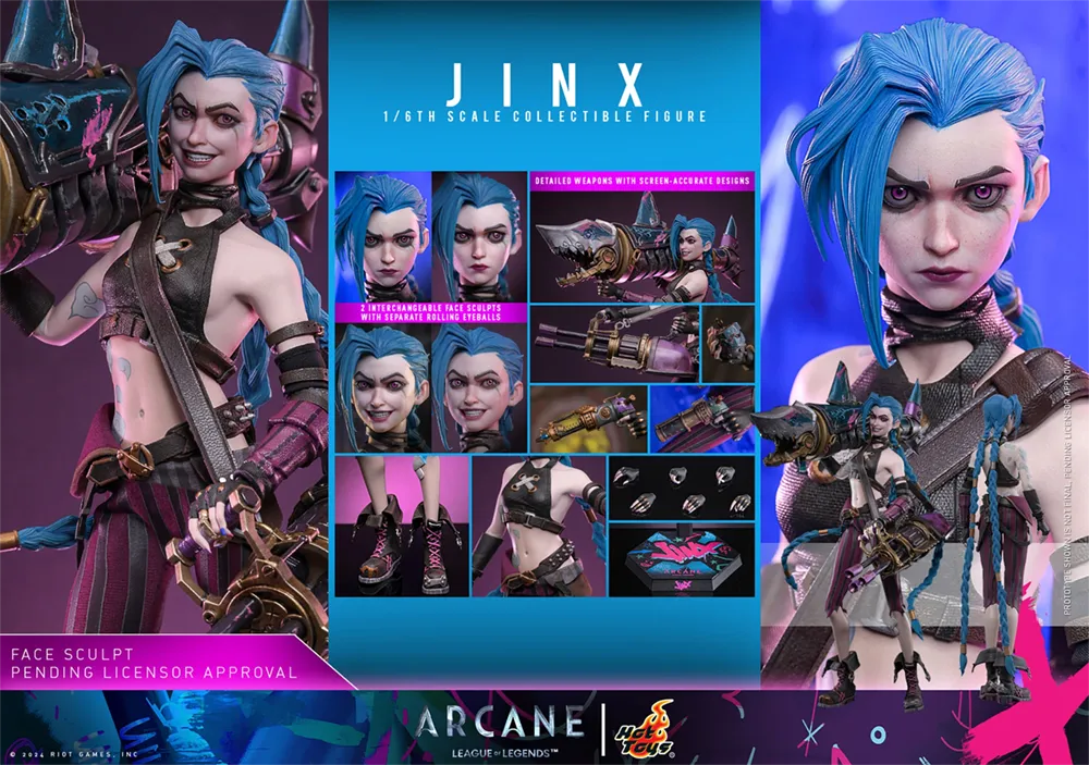 HOTTMS137 Arcane: League of Legends (TV) - Jinx 1:6 Scale Collectable Action Figure - Hot Toys - Titan Pop Culture