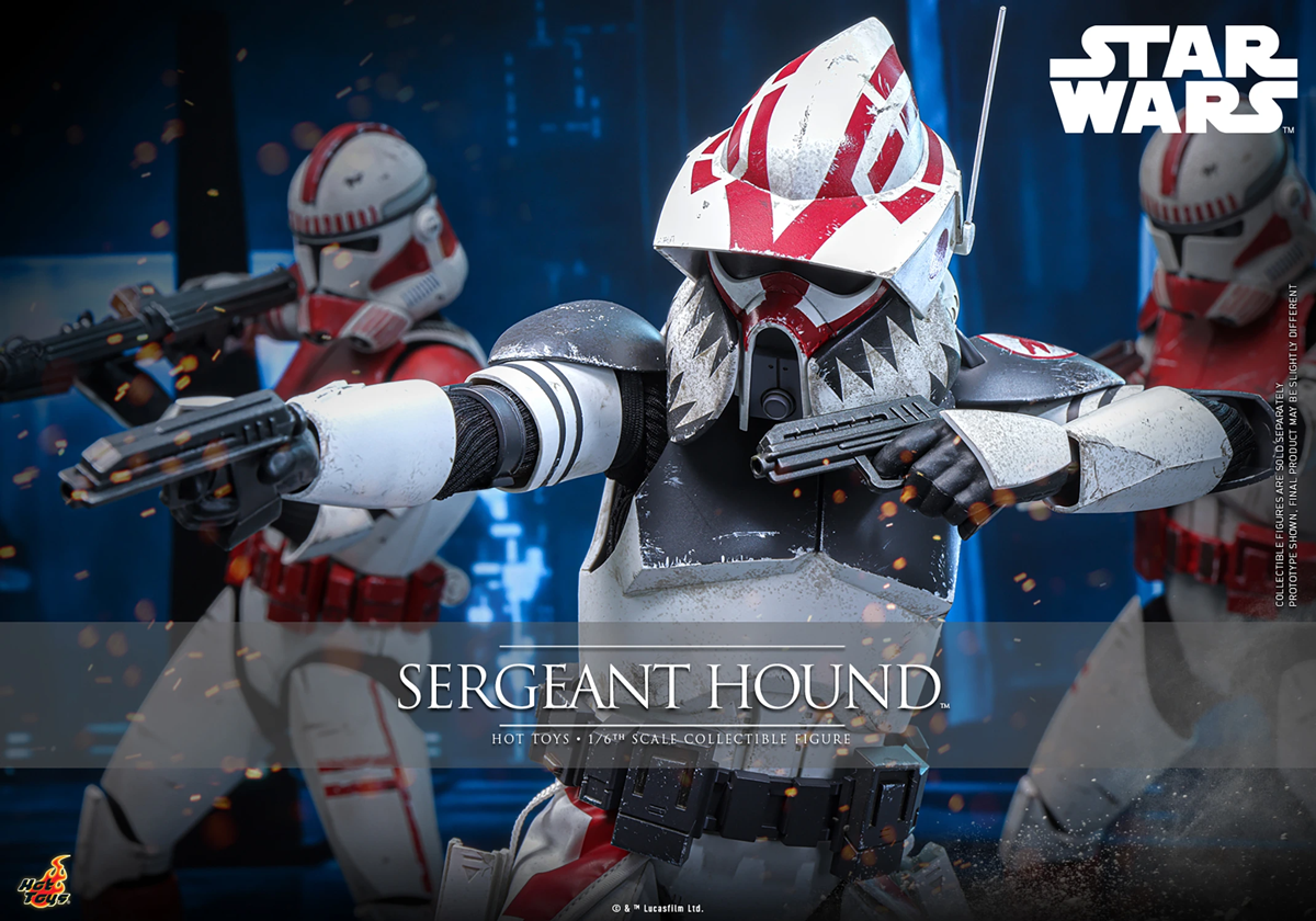 Star Wars: The Clone Wars - Sergeant Hound 1:6 Scale Collectable Action Figure