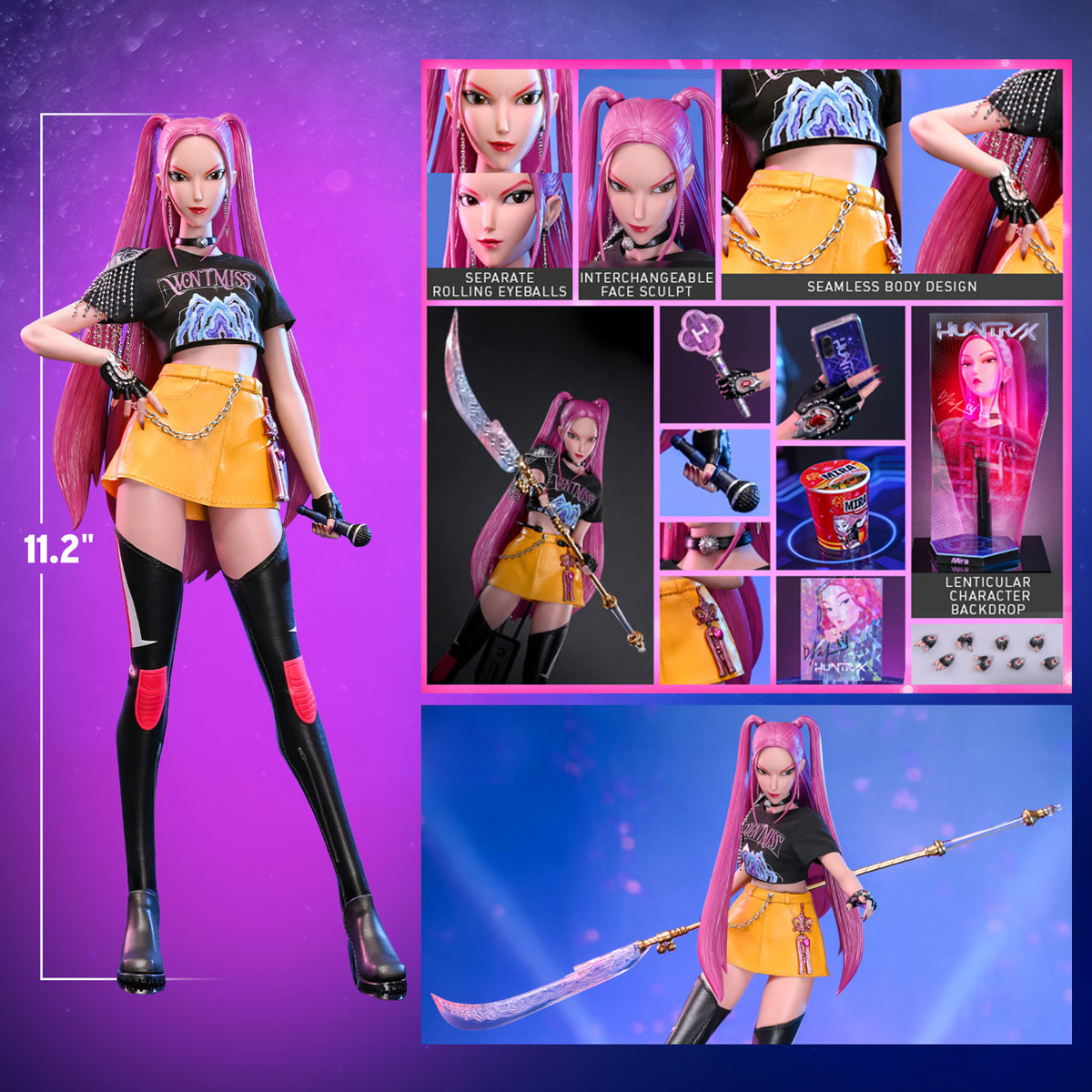 K-Pop恶魔猎人 - Mira 1:6比例收藏级可动人偶