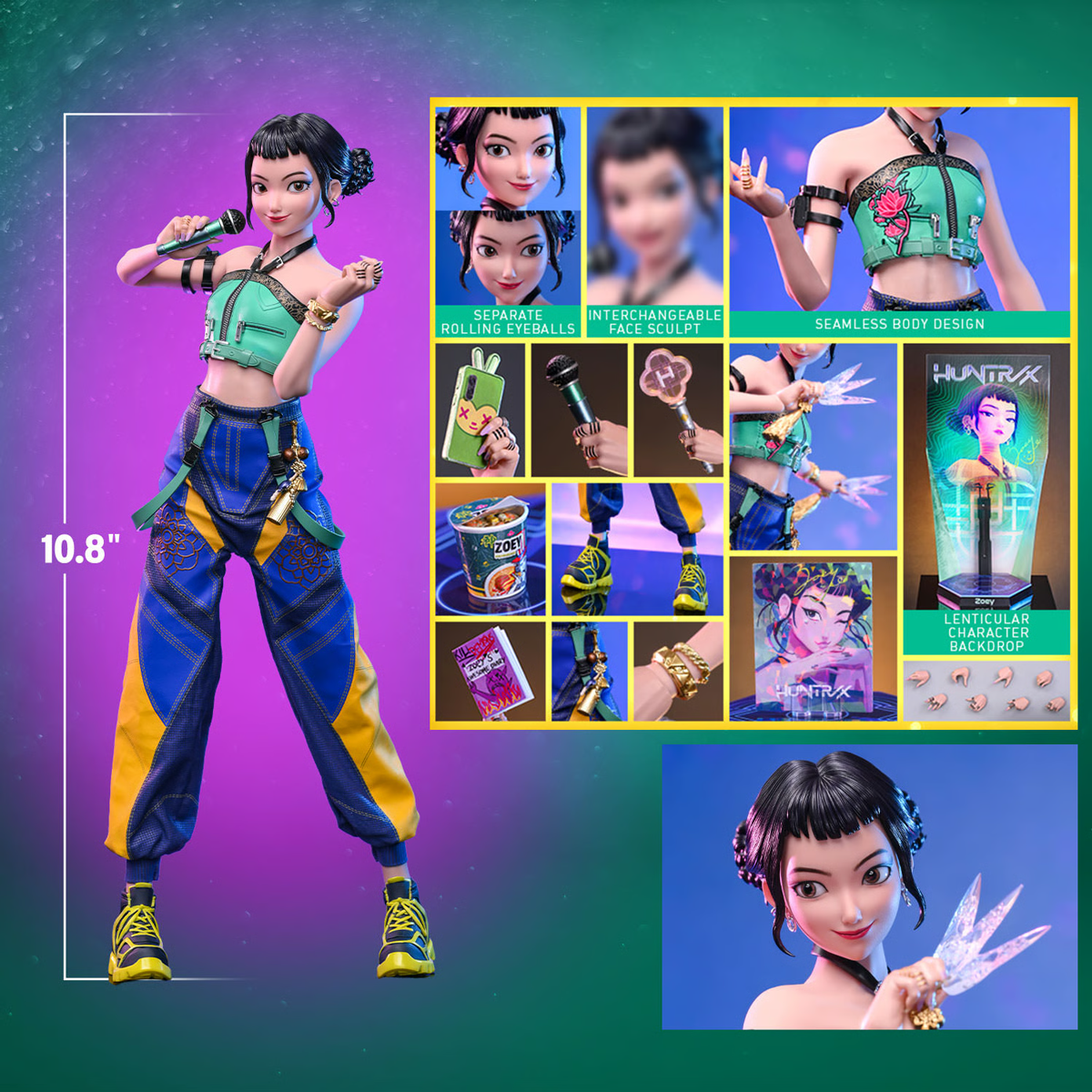 K-Pop恶魔猎人 - Zoey 1:6比例收藏级可动人偶