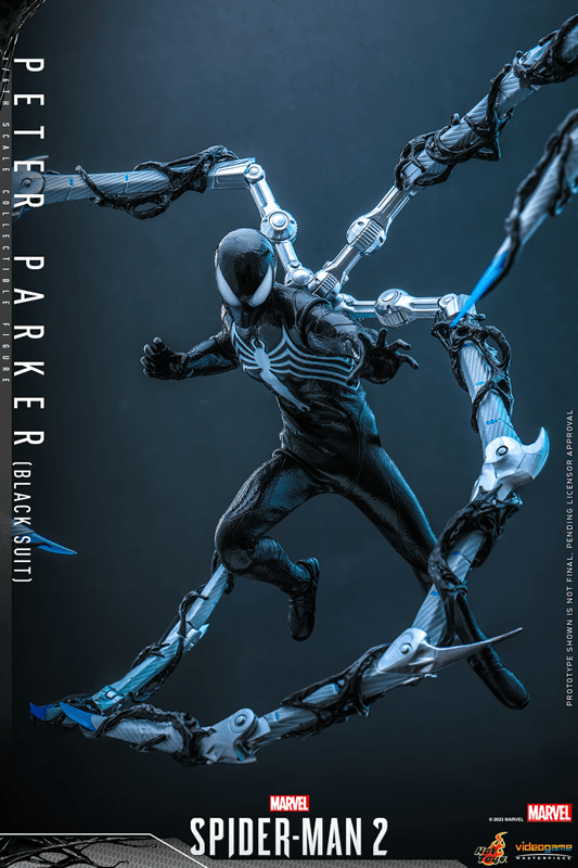 HOTVGM56 Spider-Man 2 (Video Game 2023) - Peter Parker (Black Suit) 1:6 Scale Action Figure - Hot Toys - Titan Pop Culture