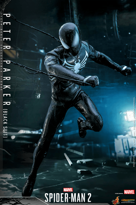 HOTVGM56 Spider-Man 2 (Video Game 2023) - Peter Parker (Black Suit) 1:6 Scale Action Figure - Hot Toys - Titan Pop Culture