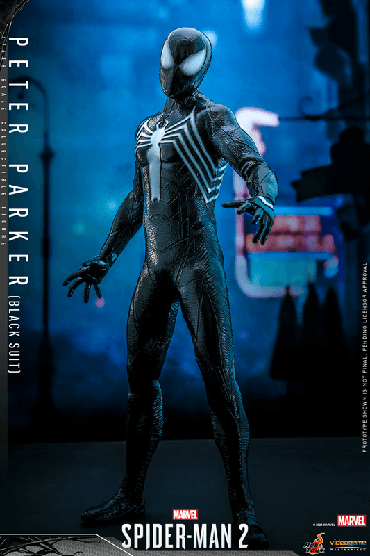 HOTVGM56 Spider-Man 2 (Video Game 2023) - Peter Parker (Black Suit) 1:6 Scale Action Figure - Hot Toys - Titan Pop Culture