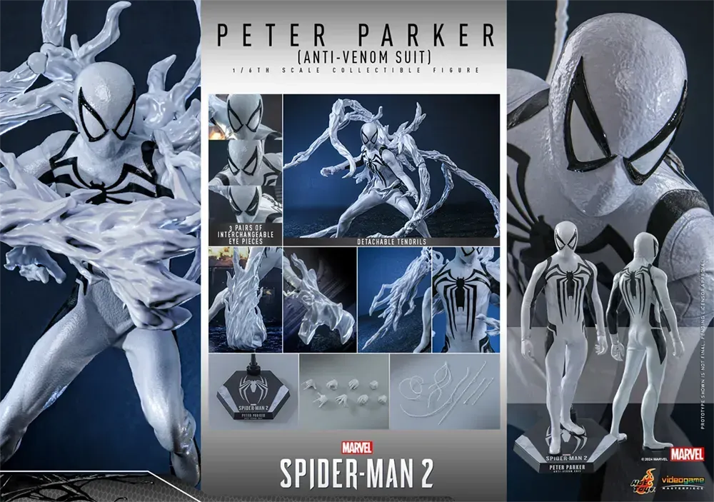 HOTVGM69 SpiderMan 2 (VG'23) - Peter Parker (Anti-Venom Suit) 1:6 Figure - Hot Toys - Titan Pop Culture