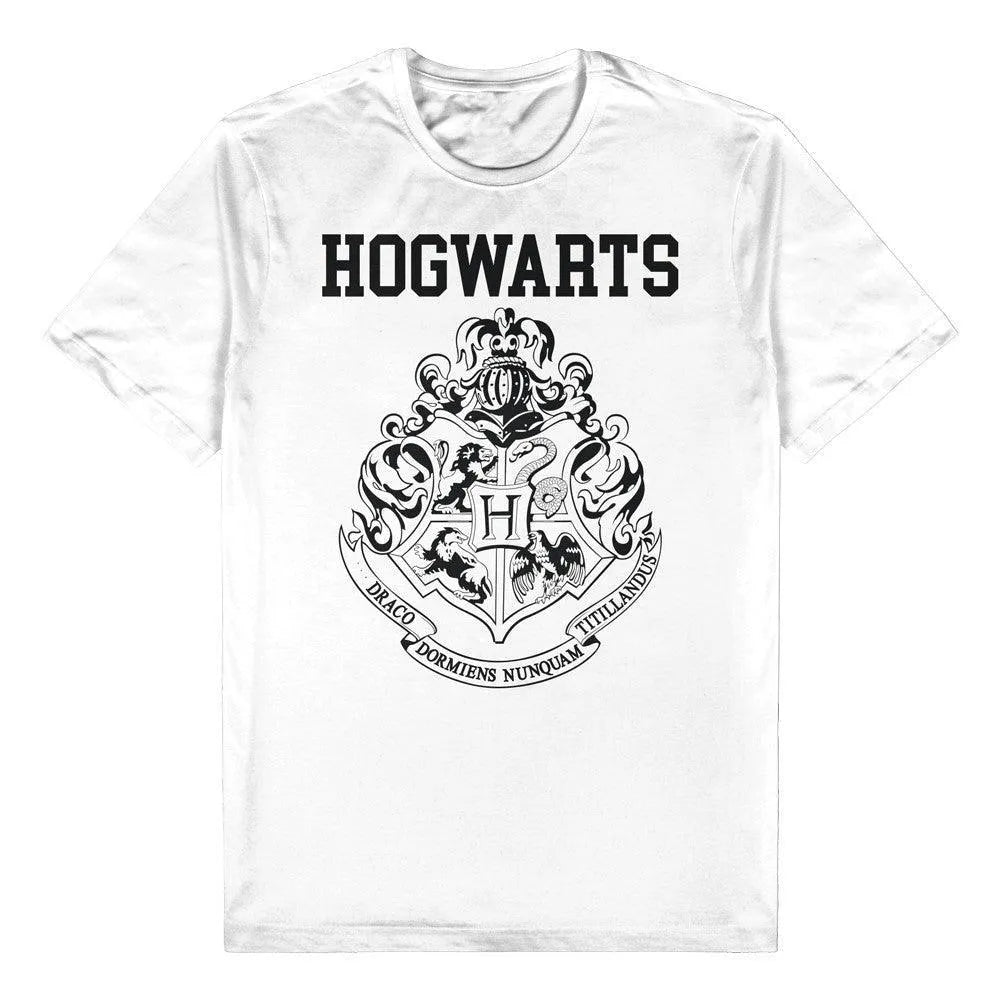 HP0381-Large Harry Potter - Hogwarts Logo T-Shirt (Large) - Licensing Essentials - Titan Pop Culture