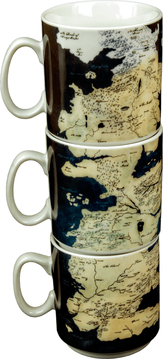 IKO0678 A Game of Thrones - Stacked Westeros Map Mug Set - Ikon Collectables - Titan Pop Culture