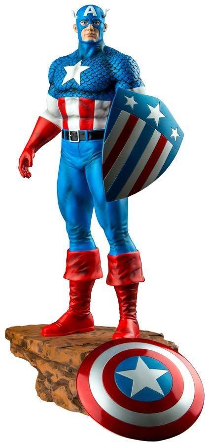 IKO0839 Captain America - Captain America with Interchangeable Shield Limited Edition 1:6 Scale Statue - Ikon Collectables - Titan Pop Culture