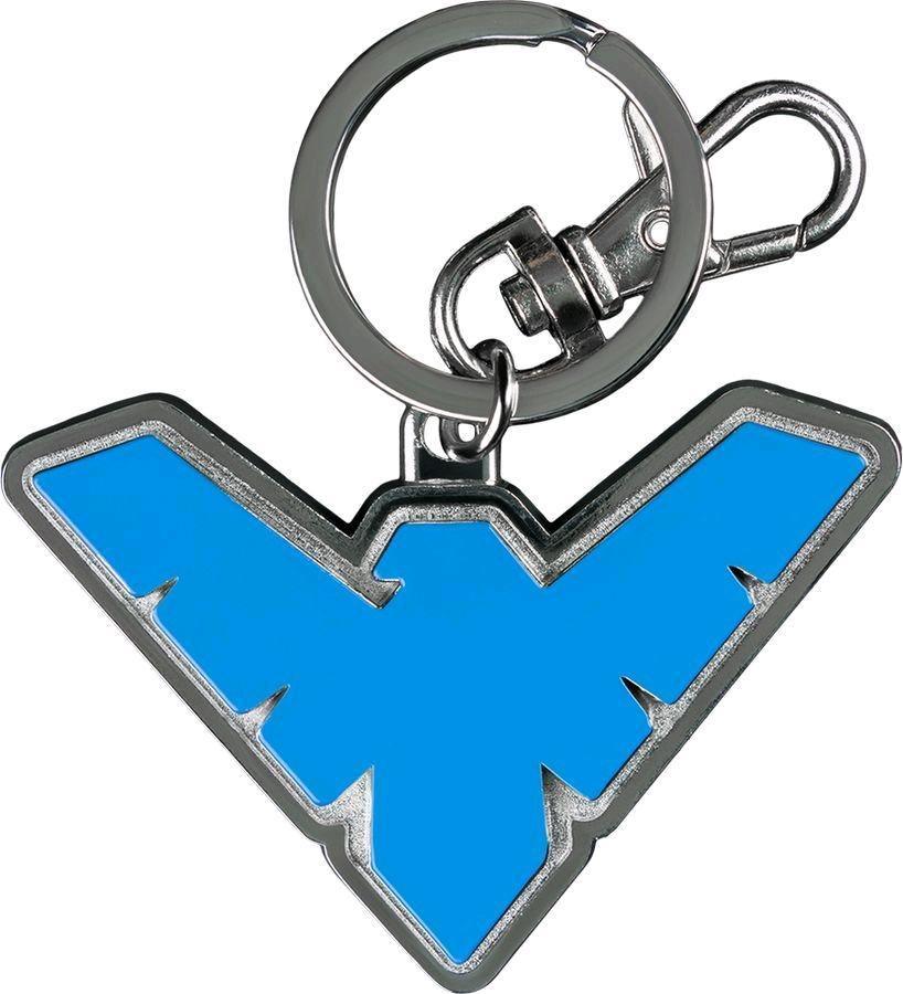 IKO0846 Batman - Nightwing Logo Colour Enamel Keychain - Ikon Collectables - Titan Pop Culture