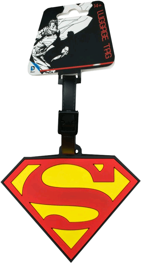 IKO0908 Superman - Logo Luggage Tag - Ikon Collectables - Titan Pop Culture