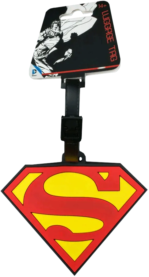IKO0908 Superman - Logo Luggage Tag - Ikon Collectables - Titan Pop Culture