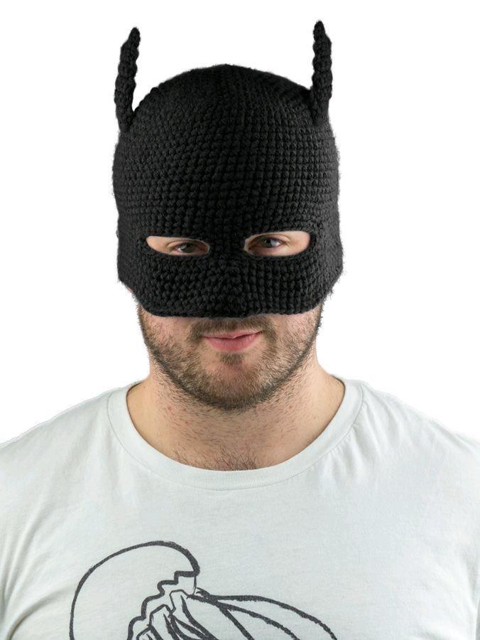 IKO0936 Batman - Batman Cowl Knit Beanie (Black) - Ikon Collectables - Titan Pop Culture