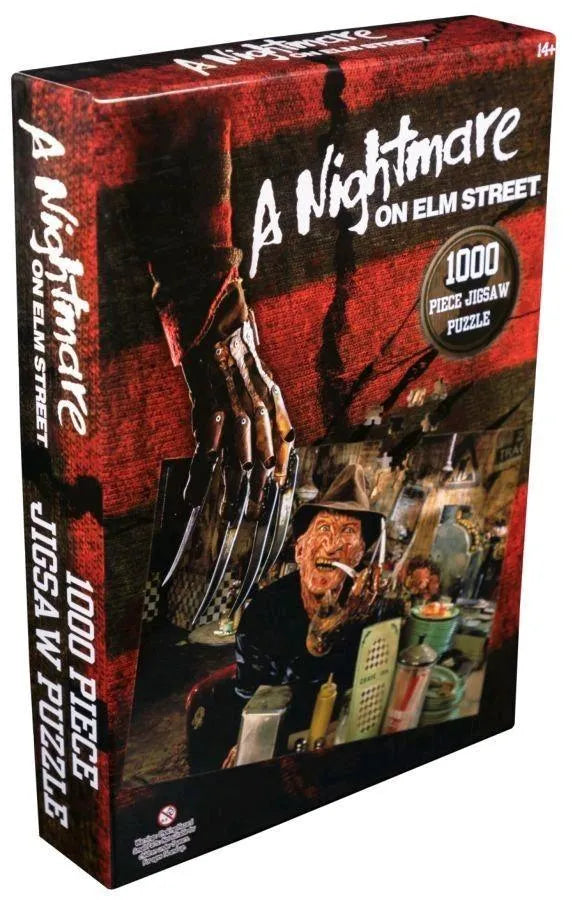 IKO1706 A Nightmare on Elm Street - Freddy Krueger at the Diner 1000 piece Jigsaw Puzzle - Ikon Collectables - Titan Pop Culture