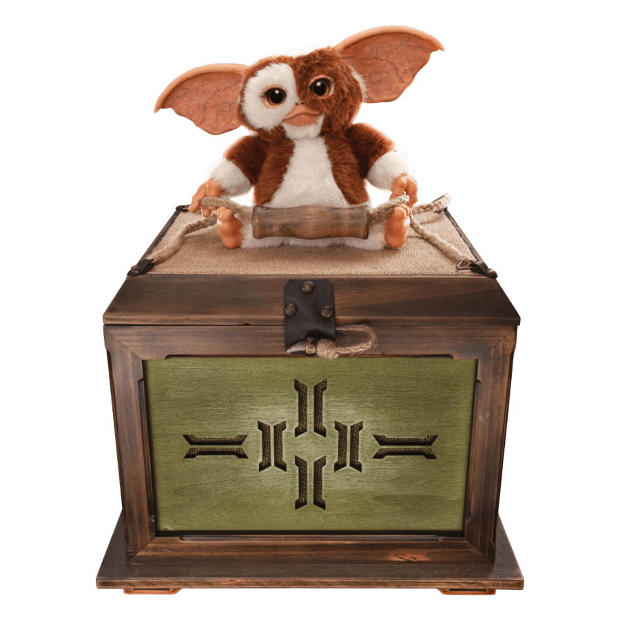 IKO1904 Gremlins - Replica Mogwai box and Gizmo plush - Ikon Design Studio - Titan Pop Culture