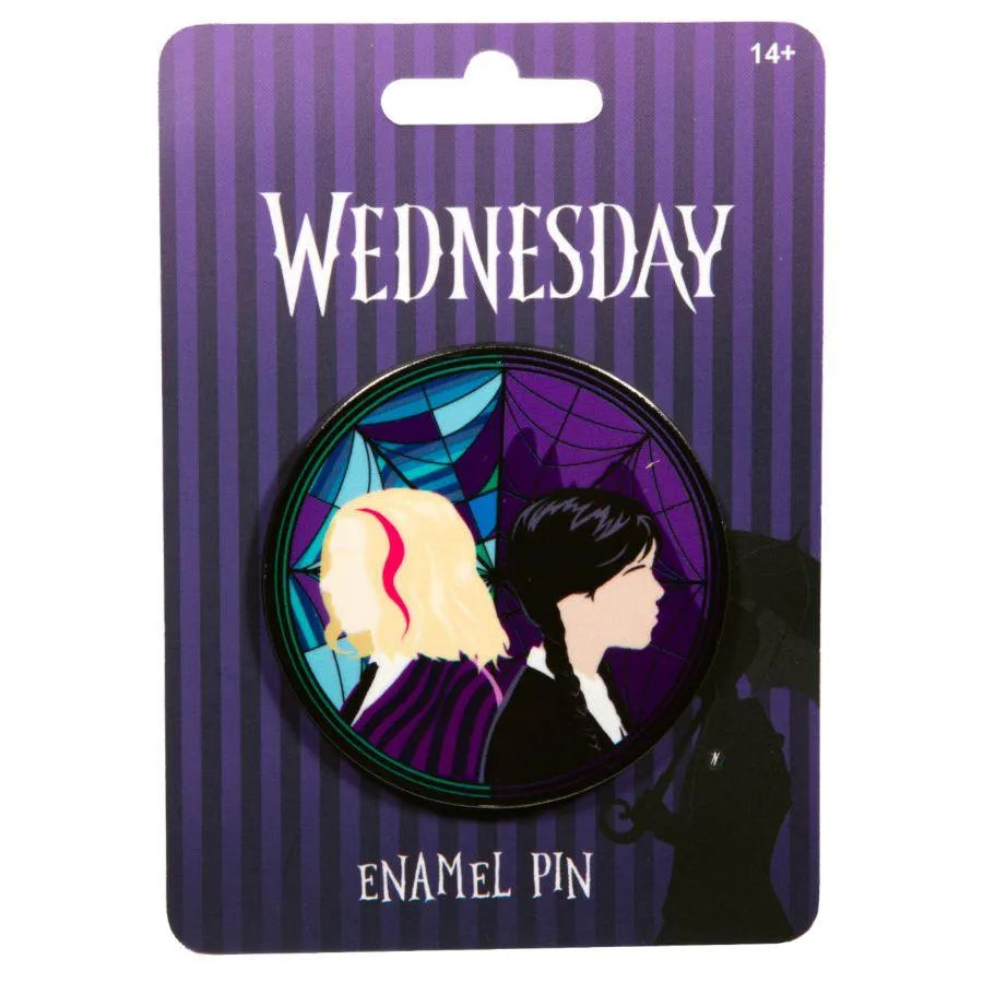 IKO1961 Wednesday - Stained-glass Character Pin - Ikon Collectables - Titan Pop Culture