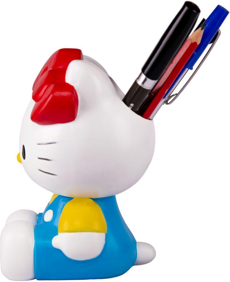 IKO1968 Hello Kitty - Sitting in Blue Overalls Pen Holder - Ikon Collectables - Titan Pop Culture