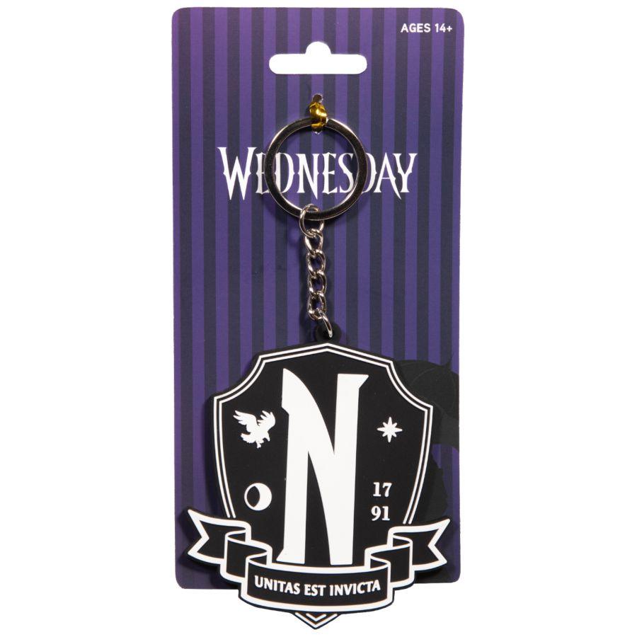 IKO1975 Wednesday - Nevermore Crest Keychain - Ikon Collectables - Titan Pop Culture